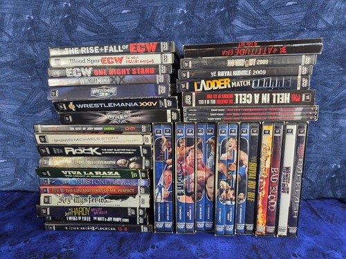 Wwf wwe wrestling dvd lot - wwe,